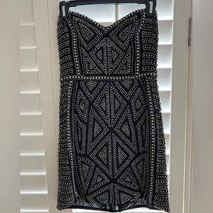 Beaded Strapless Dress